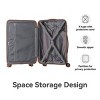 FURNIinspire Bag And Luggage Sets 3 Piece Suitcases with Wheels, Family-Friendly Travel Luggage, Lightweight Suitcase Set, White, 20.47"*11.22"*29.33" - 4 of 4