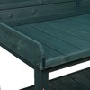 Large Farmhouse Potting Bench with 4 Storage Shelves & Side Hook, Outdoor Workstation - 4 of 4