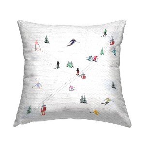 Stupell Industries Snowy Winter Ski Slopes, 18 x 18 - 1 of 3