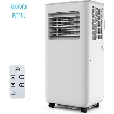 Jojoka 8000 BTU Portable Air Conditioner for Small to Medium Rooms, Energy Efficient Cooling, Dehumidifier & Fan, Easy Mobility & 24-Hour Timer
