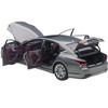 Lexus LS500h Manganese Luster Gray Metallic with Crimson and Black Interior 1/18 Model Car by Autoart - 2 of 4