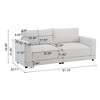 81" Modern Square-Arm Sofa with Soft Cushions - 4 of 4