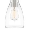 Possini Euro Design Raden Modern Wall Light Sconces Set of 2 Brushed Nickel Hardwire 5 1/2" Fixture Clear Glass for Living Room - 3 of 4