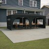 Sturdy 10'x20' Waterproof Pop Up Canopy Tent with 6 Sidewalls, Adjustable Heights, Carry Bag, Sandbags, Ropes & Stakes for Outdoor Events-Coolbibila - 2 of 4