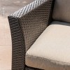 Glenwood 2pk Wicker Outdoor Patio Club Chair - Beige - Christopher Knight Home - 3 of 4