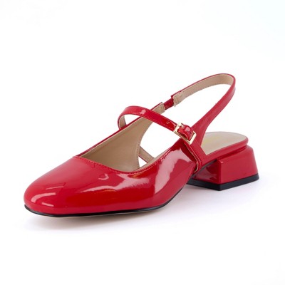CUSHIONAIRE Women's Gogo Round Toe Mary Jane Dress Shoe +Memory Foam, Wide Widths Available