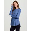 RBX Active Women's Buttery Soft Stretch Jersey Crewneck Long Sleeve Tunic Top with Thumbholes - 3 of 4