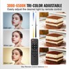 VEVOR Softbox Lighting Kit, 16" x 16", Professional Softbox with 45W Bulbs, 3000-6500K Adjustable Color Temperature, Tripod Stand, Black - 4 of 4