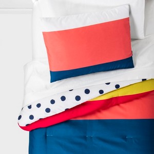Toddler Multi Stripe Reversible Comforter - Pillowfort