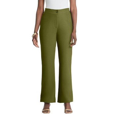 Jessica London Women's Plus Size Tummy Control Bi-Stretch Bootcut Pant