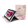 LINSAY 10.1"Octa Core 128GB Storage Android 14 Tablet with Ocean Marble Case - 2 of 3