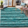 Washable Modern Geometric Rug Non Slip Low Pile Rug Soft Throw Floor Cover Foldable Indoor Carpet for Living Room Bedroom Playroom Nursery - 4 of 4