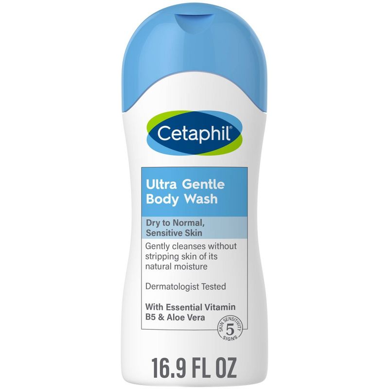 Cetaphil Ultra Gentle Body Wash - Fragrance Free - 16.9 fl oz, 1 of 5