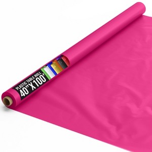 Crown Display 40 inch x 100 Feet Disposable Plastic tablecloth roll - 1 of 4