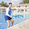 VEVOR Pool Handrail, 39 x 32 inch Pool Railing, Stainless Steel with Base Plate for Indoor/Outdoor Pools,Swimming Pool Safety Railing, Silver - 2 of 4