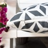 Kumasinova 20" Square Crystal Burst Outdoor Indoor Bed Pillows,Weather Resistant All-Season Standard Pillow,Decorative Pillows for Bed and Patio,Black - 3 of 4