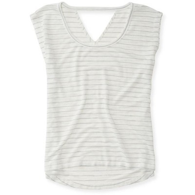 Aeropostale Womens Open-Back V Basic T-Shirt