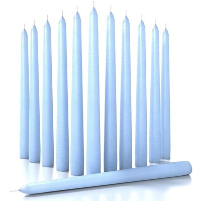 12 inch Taper Candles Set of 12 - Dripless and Smokeless Candle Unscented - Slow Burning Candle Sticks Are Perfect As Thanksgiving Taper Candles