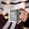 Daughter Nutrition Facts Mug, Birthday Gift (Non-Custom Only)| OrnamentallyYou - 3 of 4