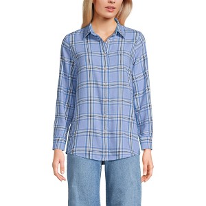 Lands' End Women's Flannel Shirt - 1 of 3