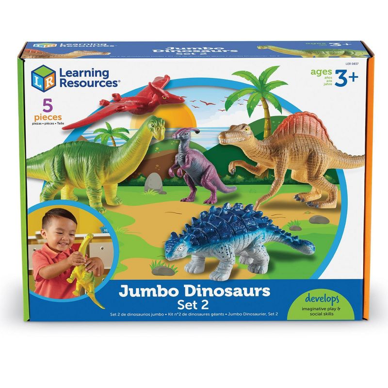 Learning Resources Jumbo Dinosaurs Set 2 - 5pc, 1 of 7