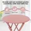 Bistro Table and Chairs Set, 3 Piece Foldable Patio Furniture Set, Outdoor & Indoor Bistro Set for Patio Balcony Porch Poolside, 2 Chairs and 1 Table - 3 of 4