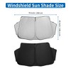 Unique Bargains Car Window Cover for Honda N-BOX JF5 / JF6 Series Aluminum Film Foldable - 3 of 4