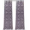 Kate Aurora 2 Piece Geo Sheen Palladian Grommet Top 88% Blackout Curtain Panels - 84 in. Long - 3 of 4