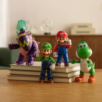 Детские фигурки Nintendo The Super Mario Galaxy Movie - 5” Figure Multi-Pack – Mario, Yoshi and exclusive Wonder Bowser Jr. and Luigi Figures — фото 4