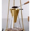 Nispira Iced Coffee Cold Brew Drip Coffee Maker Stainless Steal in Gold Color | 400mL | Borosilicate Glass - 2 of 4