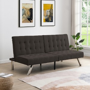 Convertible Sofa Bed, Folding Couch Sofa Bed, with Stainless Leg, for Apartments Living Room - 1 of 4