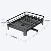 LunaLulinlk Dish Drying Rack - Compact Dish Rack for Kitchen Counter, Durable Stainless Steel Kitchen Organizer and Storage, Black - 2 of 4
