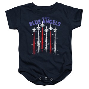 Baby Blue Angels Jet Flag Infant Bodysuit - 1 of 3