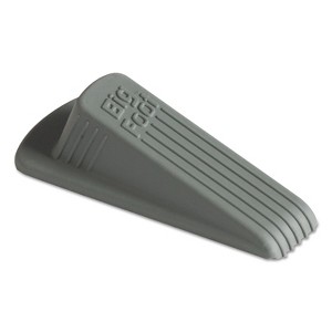 Master Caster Big Foot Doorstop No-Slip Rubber 2 1/4w x 4 3/4d x 1 1/4h Gray 12/Pack 00986 - 1 of 1