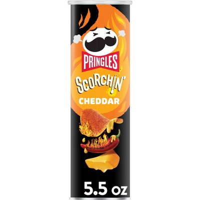 Pringles SCORCHIN' Cheddar Potato Crips Chips - 5.57oz