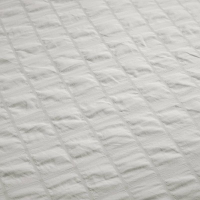 Lush Decor Lush Décor 3pc Full/Queen Crinkle Textured Dobby Comforter Set Light Gray: Midweight Microfiber Bedding, Contemporary Style — фото 3