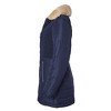 Sportoli Women Long Quilted Plush Lined Outerwear Puffer Jacket Winter Coat with Fur Hood - 3 of 4