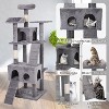 Acekool 63" Cat Tree Tower - Multi-Level Playhouse with Hammocks & Condo - 3 of 4