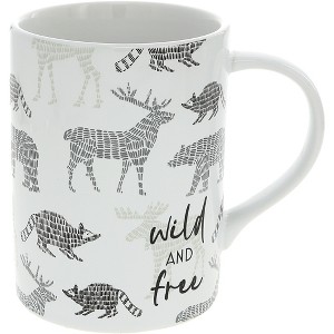Pavilion Gift Company - Wild and Free - 18 oz Mug - Drinkware - 1 of 4