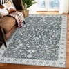 Machine Washable Area Rugs 9x12 Large Vintage Printed Indoor Floor Carpet with Non-Slip Backing, Foldable Oriental Accent Rugs, Stain-Resistant Rug - 2 of 4
