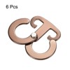 Unique Bargains Aluminum T-Ring Hooks Tent Rope Buckles Self-Locking Camping Cord Hook Hanger - 3 of 4