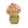 Roman 6.0 Inch Floral Gnome Figurine Mushroom Hat Flowers Gnome Figurines - 2 of 3