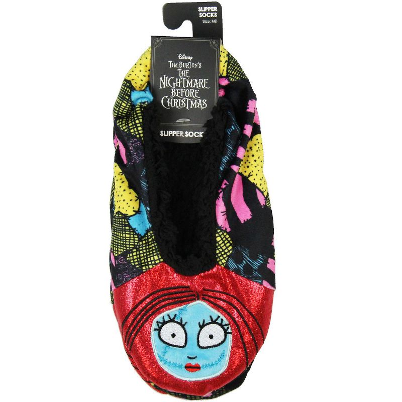 Nightmare Before Christmas Sally Character Slipper Socks No-Slip Sole, 4 of 5