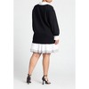 ELOQUII Twofer Mini Shirt Dress - 3 of 4