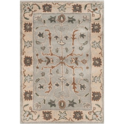 Heritage 2' x 3' Green and Beige Hand-Tufted Wool Rug