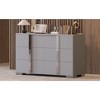 NixBex Elegant Modern 6 Drawers Dresser Mirrored Storage Cabinet with Metal Handle Chests of Drawers for Bedroom, Living Room - 3 of 4