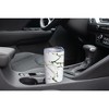 Elanze Designs 20 oz Stainless Steel On the Go Insulated Travel Tumbler With Push Top Lid, Forest Green Marble Print White - 3 of 4