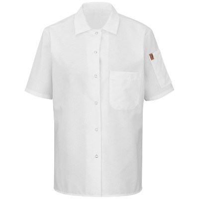Red Kap Women's Short Sleeve Cook Shirt With Oilblok + Mimix : Target