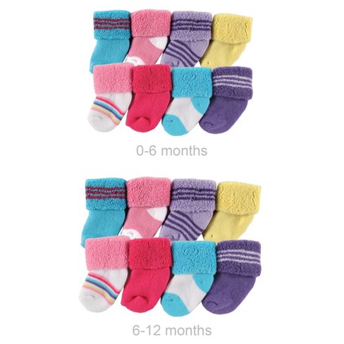 Women's cotton socks pink and purple | BILLYBELT