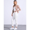 INSPIRE CHIC Women's Button Front Stand Collar Long Sleeve Jean Jackets with Pockets - 4 of 4